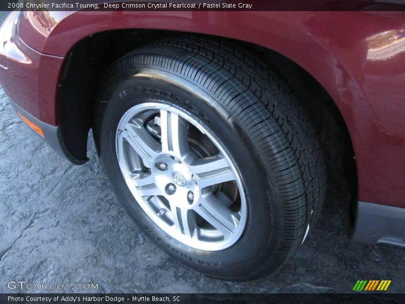 Deep Crimson Crystal Pearlcoat / Pastel Slate Gray 2008 Chrysler Pacifica Touring