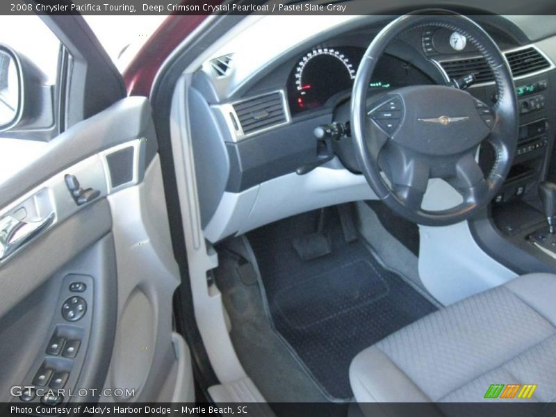 Deep Crimson Crystal Pearlcoat / Pastel Slate Gray 2008 Chrysler Pacifica Touring