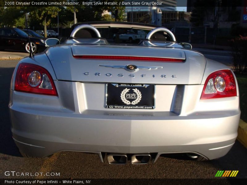 Bright Silver Metallic / Dark Slate Gray/Cedar 2008 Chrysler Crossfire Limited Roadster