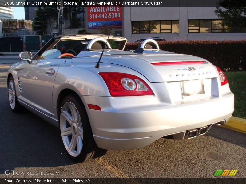 Bright Silver Metallic / Dark Slate Gray/Cedar 2008 Chrysler Crossfire Limited Roadster