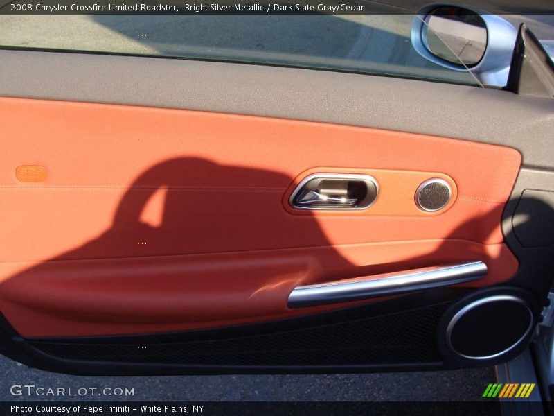 Bright Silver Metallic / Dark Slate Gray/Cedar 2008 Chrysler Crossfire Limited Roadster