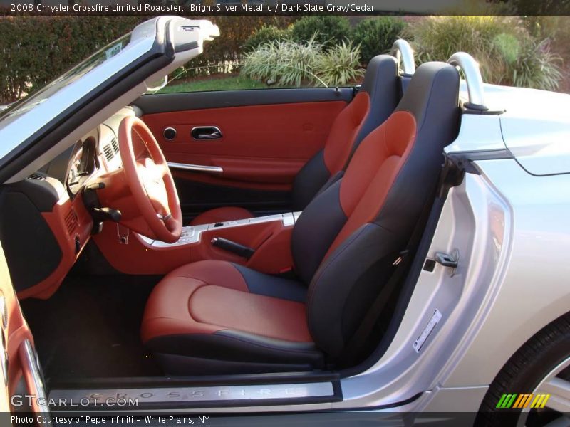Bright Silver Metallic / Dark Slate Gray/Cedar 2008 Chrysler Crossfire Limited Roadster