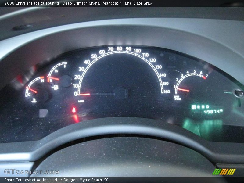 Deep Crimson Crystal Pearlcoat / Pastel Slate Gray 2008 Chrysler Pacifica Touring