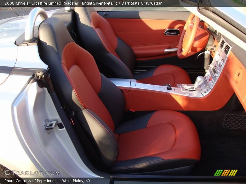 Bright Silver Metallic / Dark Slate Gray/Cedar 2008 Chrysler Crossfire Limited Roadster