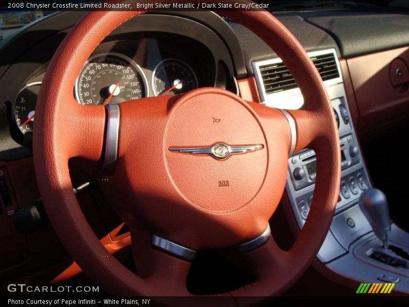 Bright Silver Metallic / Dark Slate Gray/Cedar 2008 Chrysler Crossfire Limited Roadster