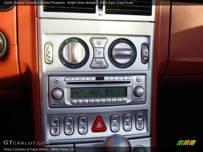 Bright Silver Metallic / Dark Slate Gray/Cedar 2008 Chrysler Crossfire Limited Roadster