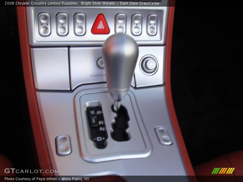 Bright Silver Metallic / Dark Slate Gray/Cedar 2008 Chrysler Crossfire Limited Roadster