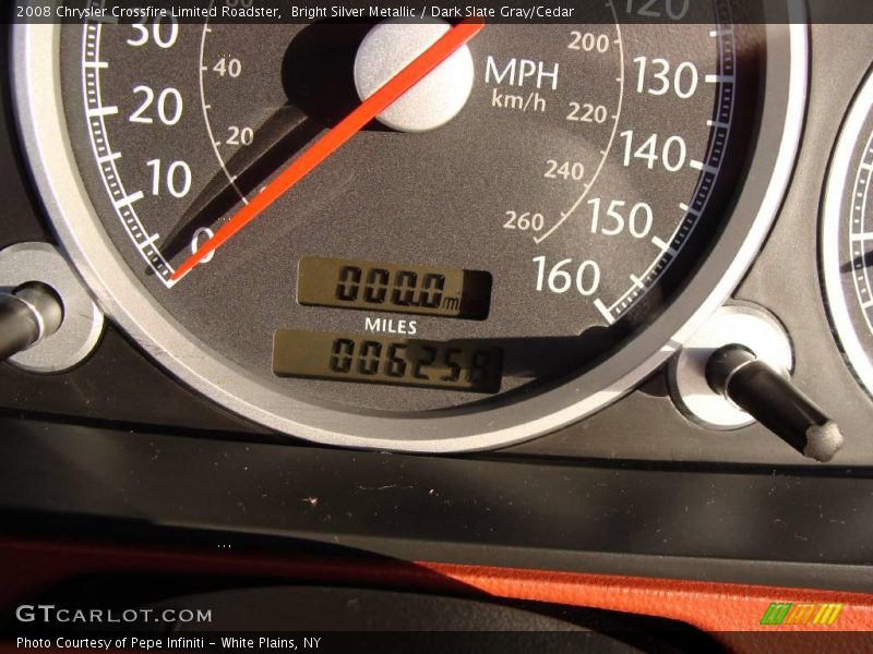 Bright Silver Metallic / Dark Slate Gray/Cedar 2008 Chrysler Crossfire Limited Roadster