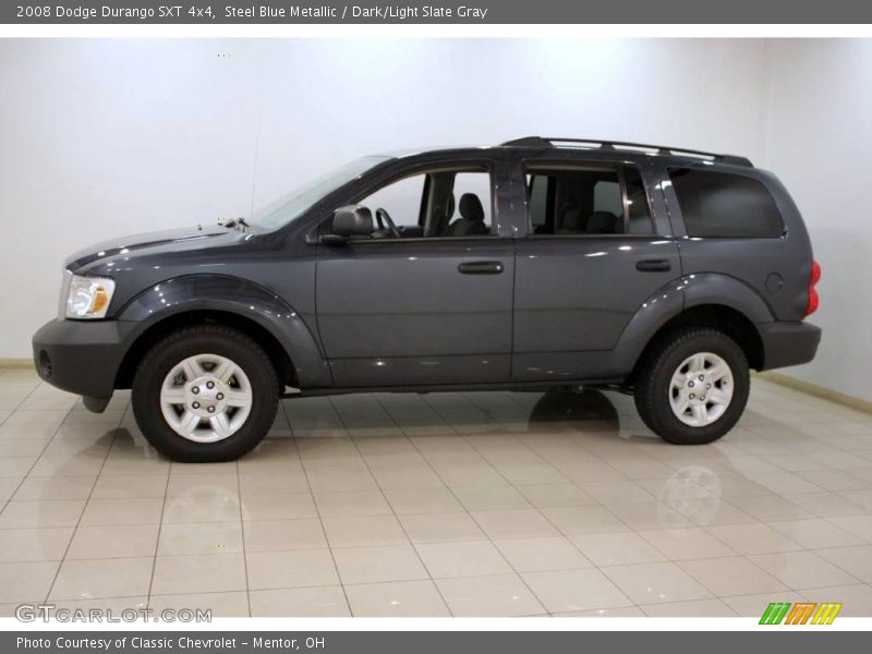 Steel Blue Metallic / Dark/Light Slate Gray 2008 Dodge Durango SXT 4x4