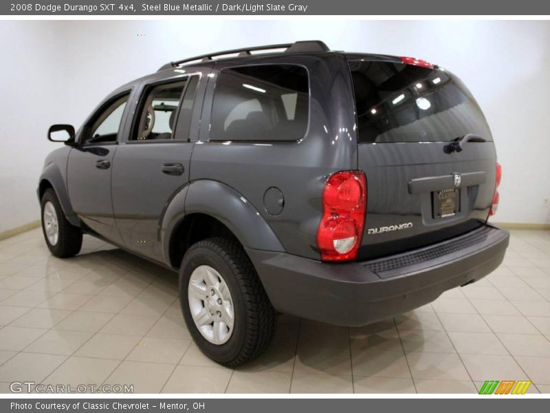 Steel Blue Metallic / Dark/Light Slate Gray 2008 Dodge Durango SXT 4x4