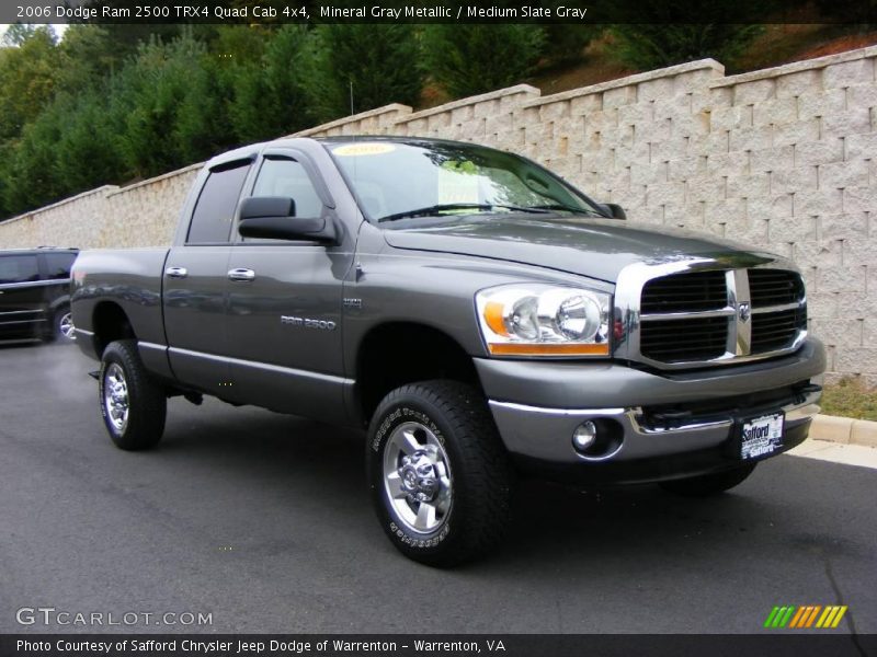 Mineral Gray Metallic / Medium Slate Gray 2006 Dodge Ram 2500 TRX4 Quad Cab 4x4