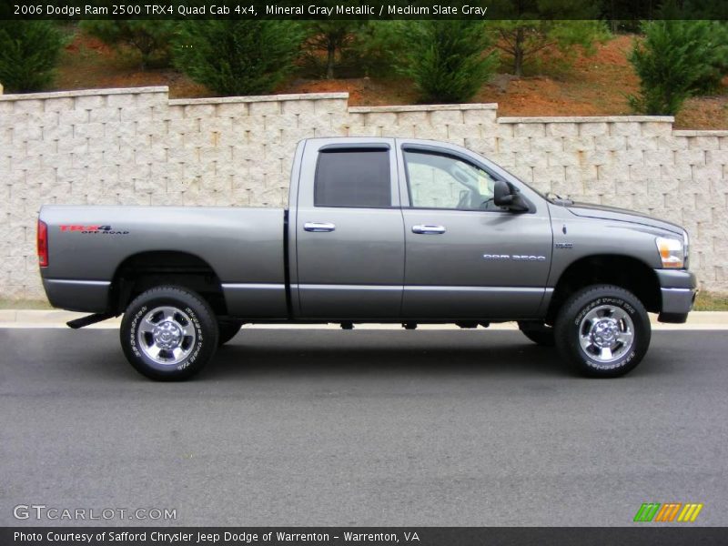 Mineral Gray Metallic / Medium Slate Gray 2006 Dodge Ram 2500 TRX4 Quad Cab 4x4