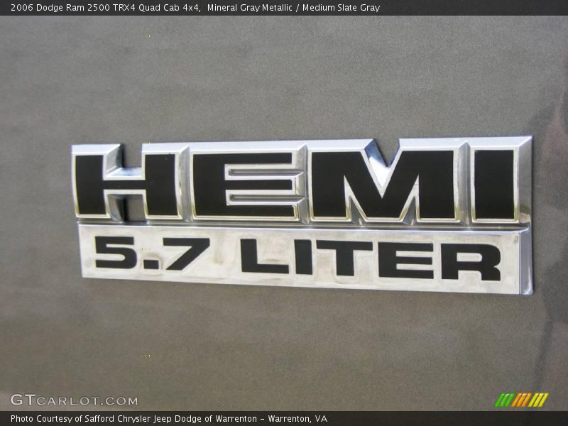 Mineral Gray Metallic / Medium Slate Gray 2006 Dodge Ram 2500 TRX4 Quad Cab 4x4