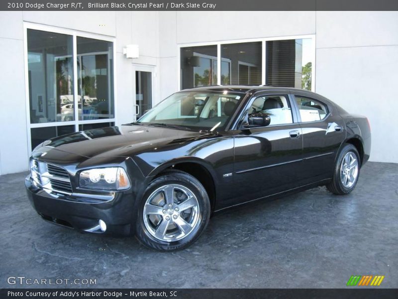 Brilliant Black Crystal Pearl / Dark Slate Gray 2010 Dodge Charger R/T