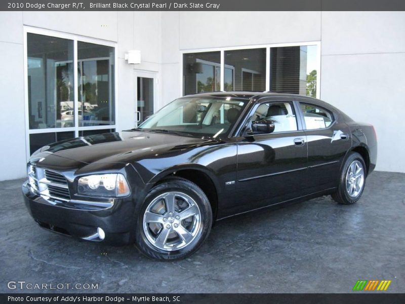 Brilliant Black Crystal Pearl / Dark Slate Gray 2010 Dodge Charger R/T