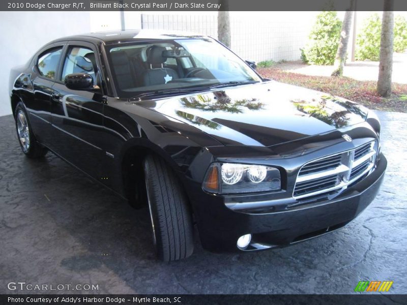Brilliant Black Crystal Pearl / Dark Slate Gray 2010 Dodge Charger R/T
