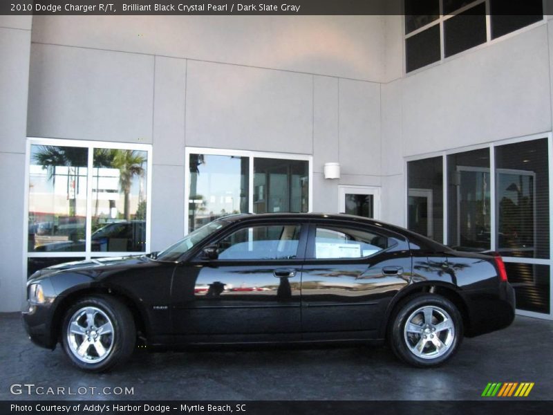 Brilliant Black Crystal Pearl / Dark Slate Gray 2010 Dodge Charger R/T
