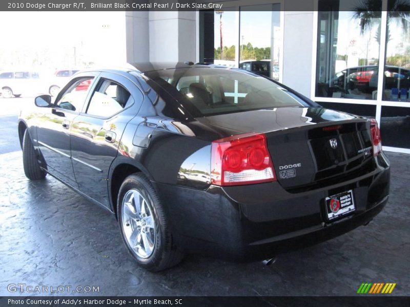 Brilliant Black Crystal Pearl / Dark Slate Gray 2010 Dodge Charger R/T