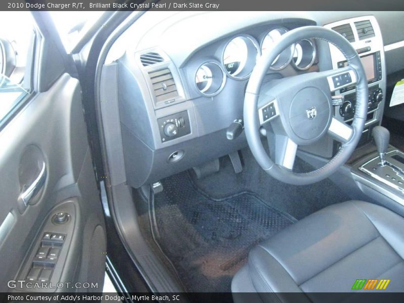 Brilliant Black Crystal Pearl / Dark Slate Gray 2010 Dodge Charger R/T