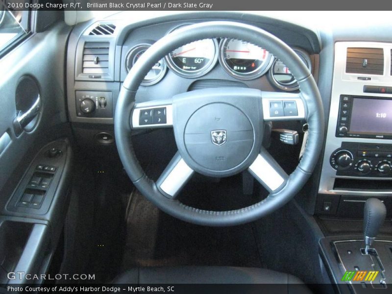 Brilliant Black Crystal Pearl / Dark Slate Gray 2010 Dodge Charger R/T