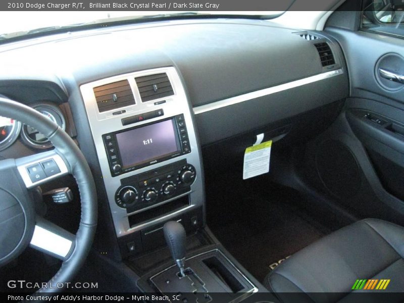 Brilliant Black Crystal Pearl / Dark Slate Gray 2010 Dodge Charger R/T