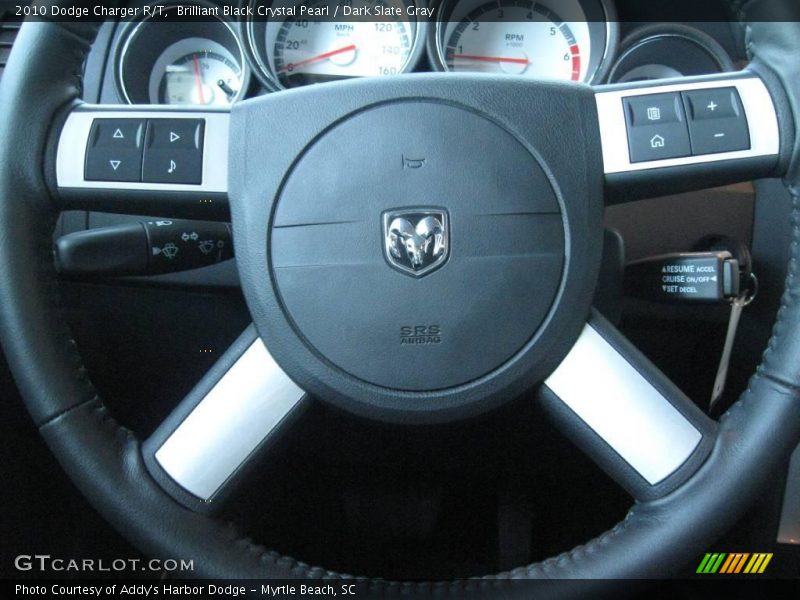 Brilliant Black Crystal Pearl / Dark Slate Gray 2010 Dodge Charger R/T