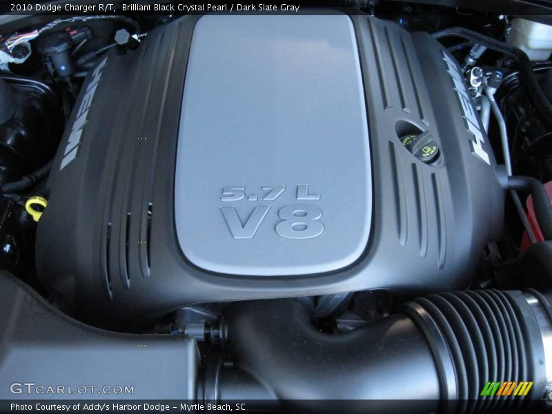 Brilliant Black Crystal Pearl / Dark Slate Gray 2010 Dodge Charger R/T