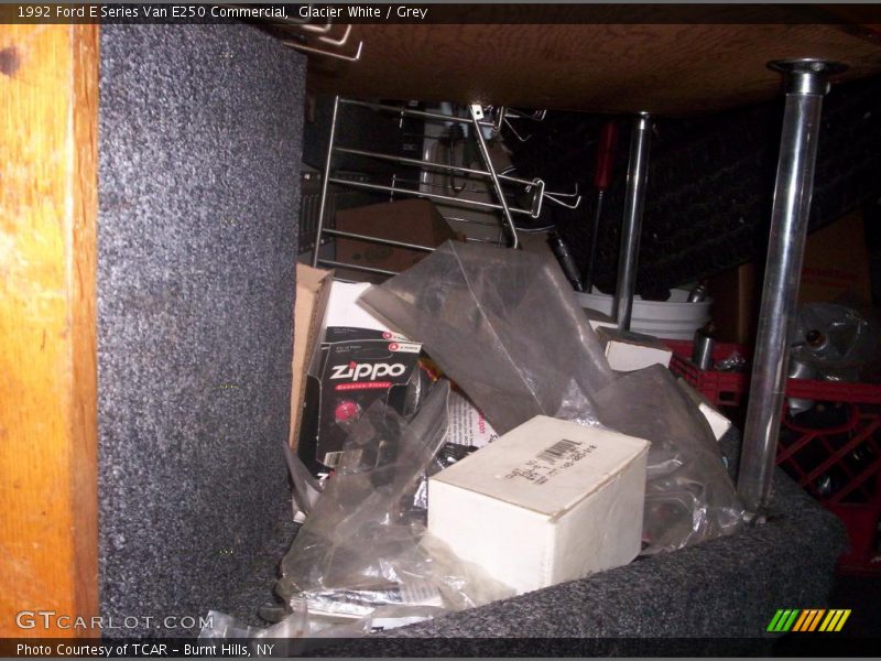 Glacier White / Grey 1992 Ford E Series Van E250 Commercial