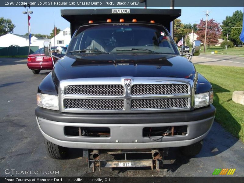 Black / Gray 1996 Dodge Ram 3500 ST Regular Cab Chassis Dump Truck