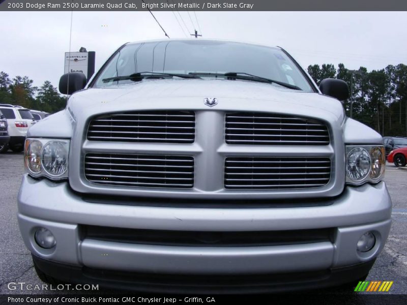 Bright Silver Metallic / Dark Slate Gray 2003 Dodge Ram 2500 Laramie Quad Cab