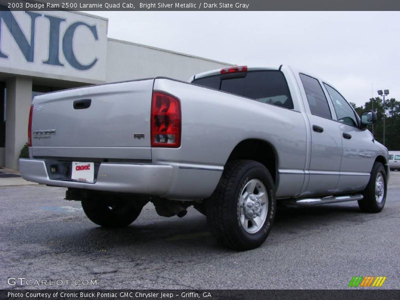 Bright Silver Metallic / Dark Slate Gray 2003 Dodge Ram 2500 Laramie Quad Cab