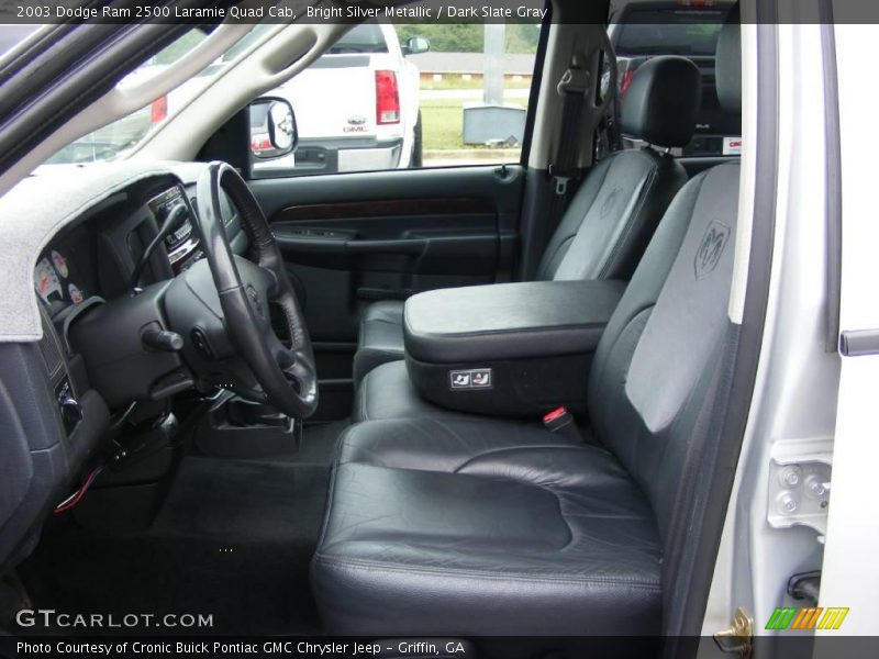 Bright Silver Metallic / Dark Slate Gray 2003 Dodge Ram 2500 Laramie Quad Cab