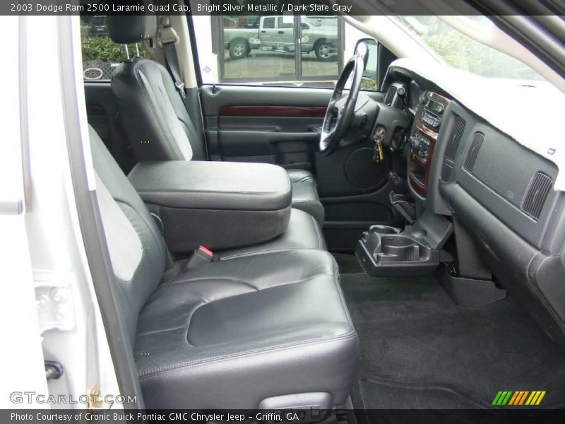 Bright Silver Metallic / Dark Slate Gray 2003 Dodge Ram 2500 Laramie Quad Cab