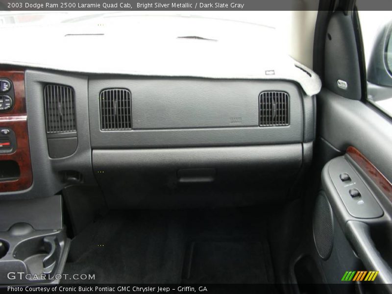 Bright Silver Metallic / Dark Slate Gray 2003 Dodge Ram 2500 Laramie Quad Cab
