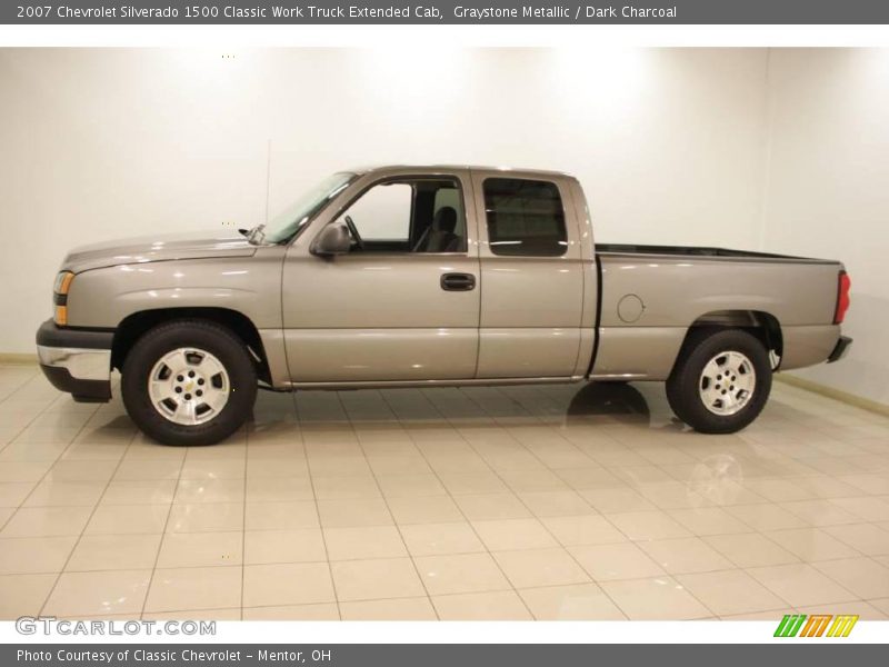 Graystone Metallic / Dark Charcoal 2007 Chevrolet Silverado 1500 Classic Work Truck Extended Cab