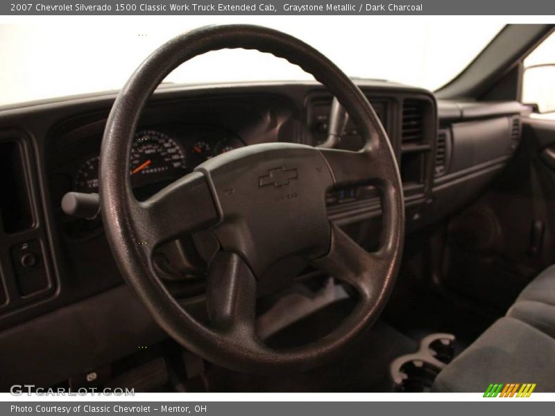 Graystone Metallic / Dark Charcoal 2007 Chevrolet Silverado 1500 Classic Work Truck Extended Cab