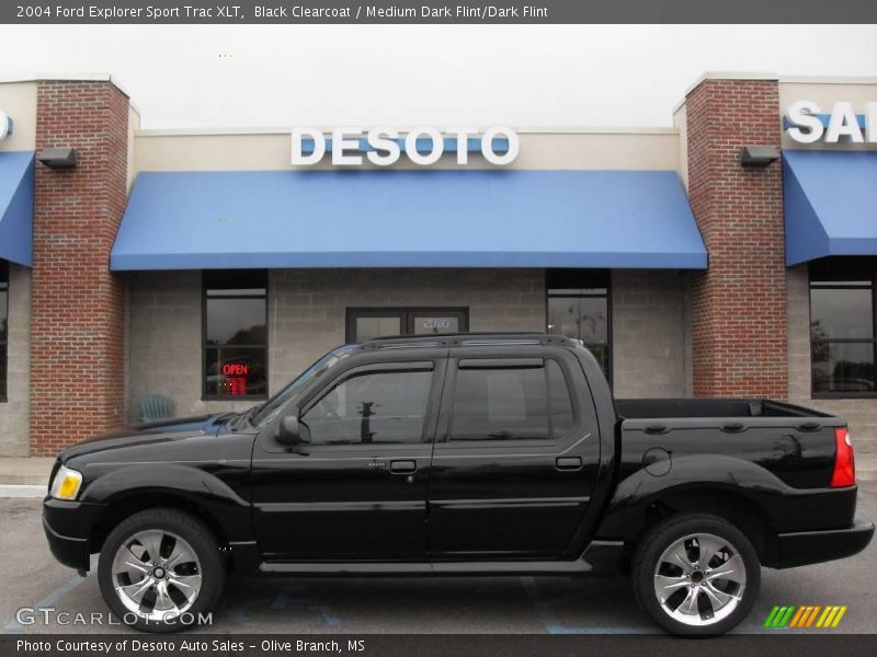 Black Clearcoat / Medium Dark Flint/Dark Flint 2004 Ford Explorer Sport Trac XLT