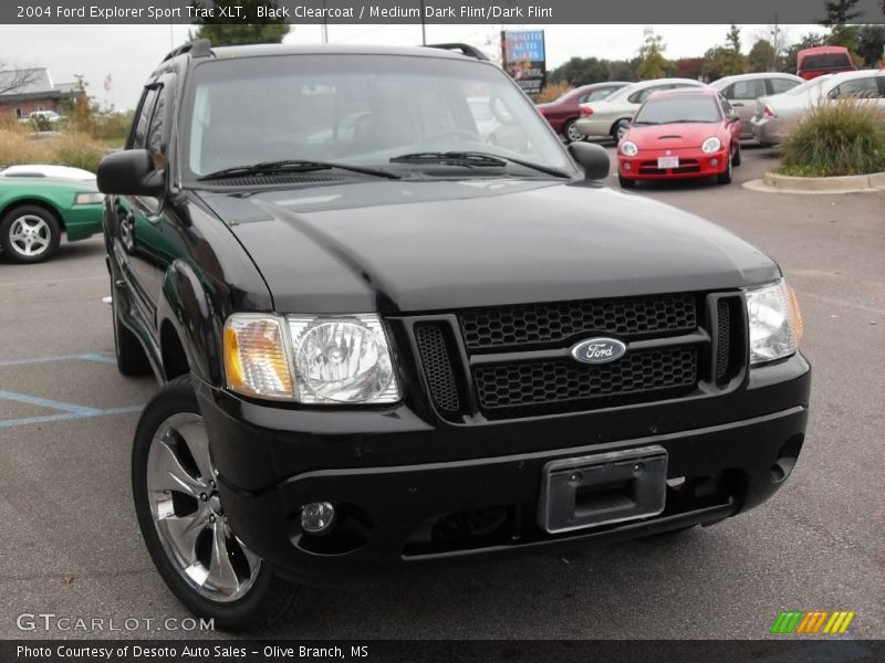 Black Clearcoat / Medium Dark Flint/Dark Flint 2004 Ford Explorer Sport Trac XLT