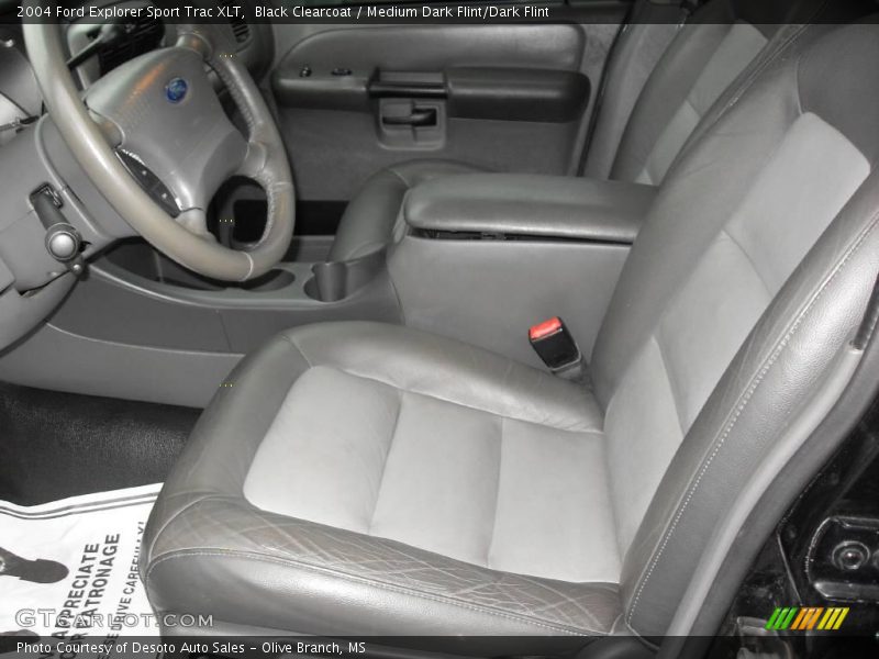 Black Clearcoat / Medium Dark Flint/Dark Flint 2004 Ford Explorer Sport Trac XLT
