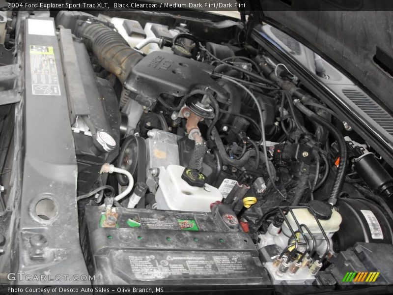 Black Clearcoat / Medium Dark Flint/Dark Flint 2004 Ford Explorer Sport Trac XLT