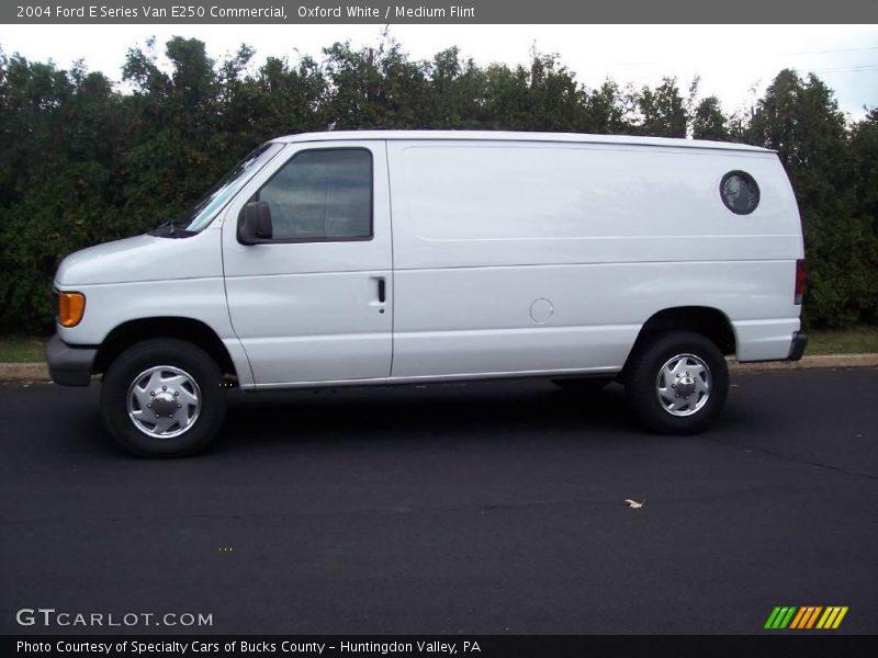 Oxford White / Medium Flint 2004 Ford E Series Van E250 Commercial