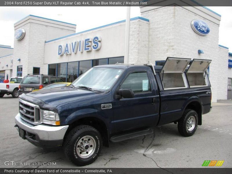 True Blue Metallic / Medium Flint 2004 Ford F250 Super Duty XLT Regular Cab 4x4