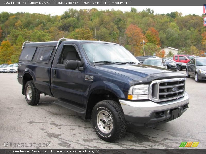 True Blue Metallic / Medium Flint 2004 Ford F250 Super Duty XLT Regular Cab 4x4