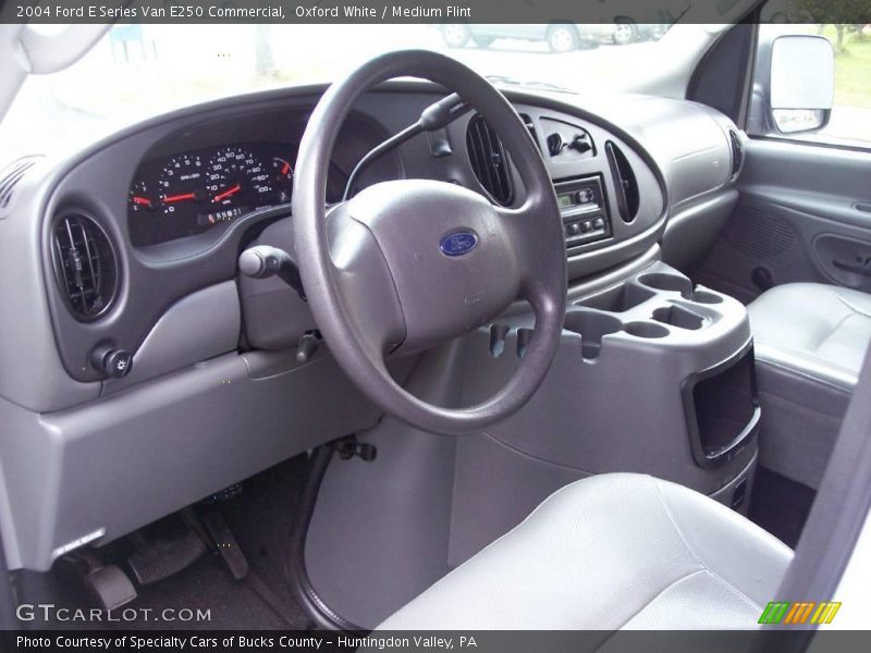 Oxford White / Medium Flint 2004 Ford E Series Van E250 Commercial