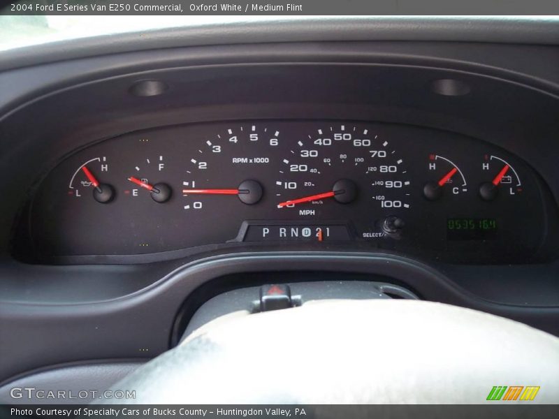 Oxford White / Medium Flint 2004 Ford E Series Van E250 Commercial