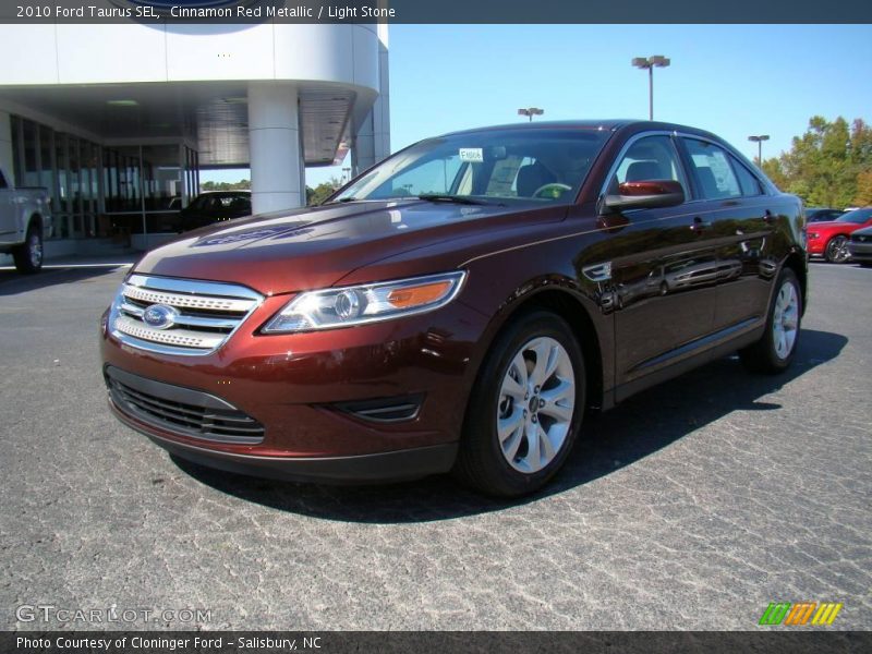 Cinnamon Red Metallic / Light Stone 2010 Ford Taurus SEL