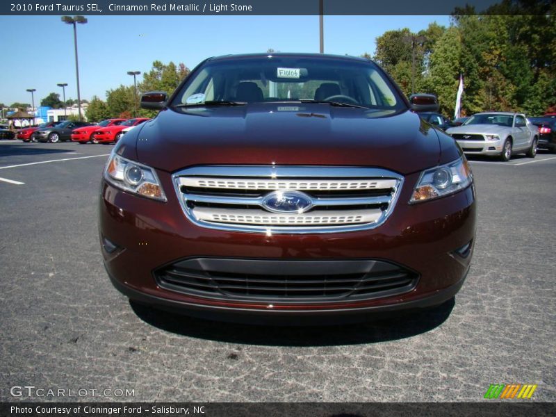 Cinnamon Red Metallic / Light Stone 2010 Ford Taurus SEL