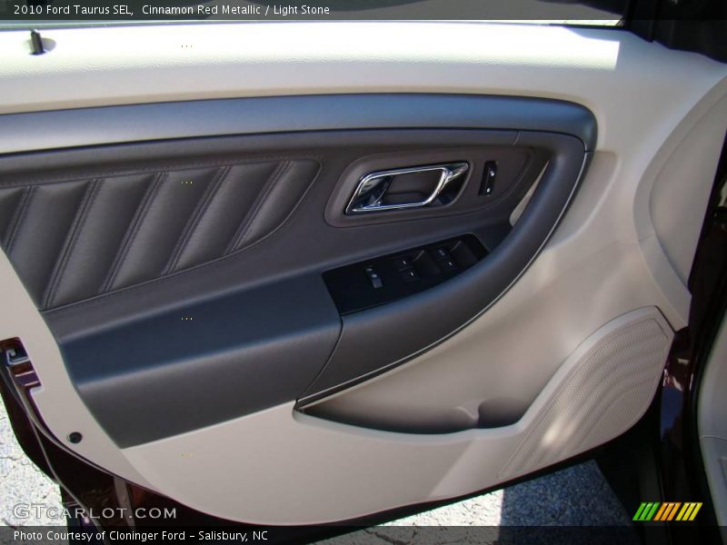 Cinnamon Red Metallic / Light Stone 2010 Ford Taurus SEL