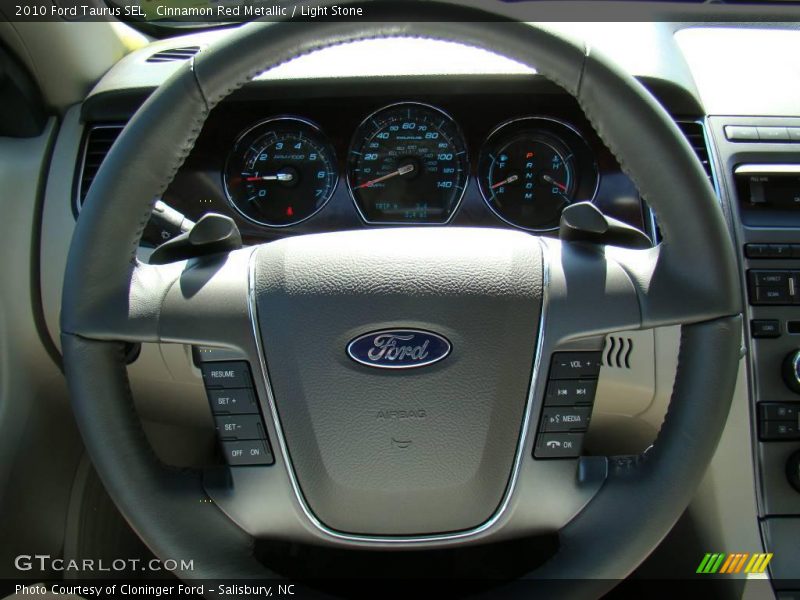 Cinnamon Red Metallic / Light Stone 2010 Ford Taurus SEL