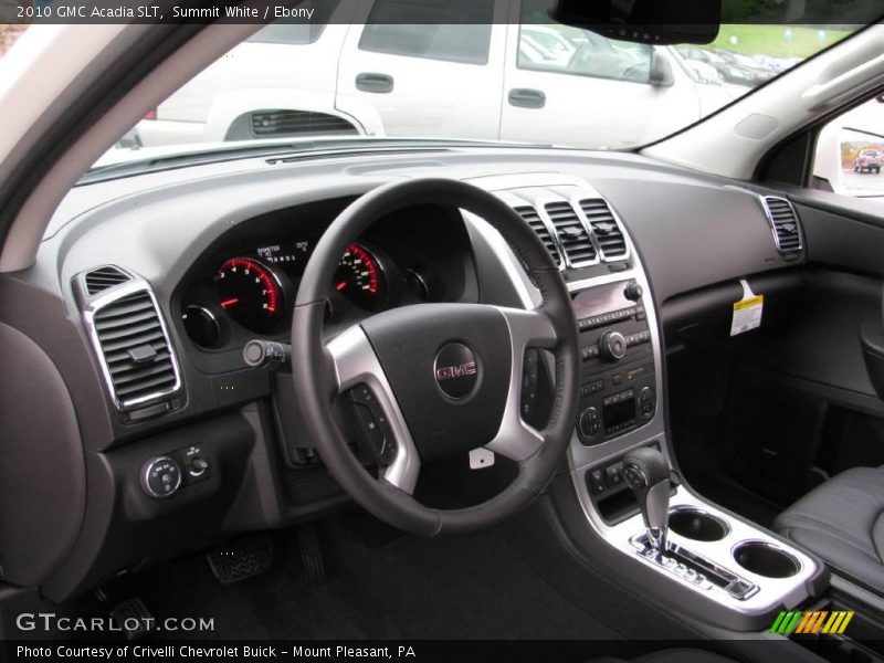 Summit White / Ebony 2010 GMC Acadia SLT
